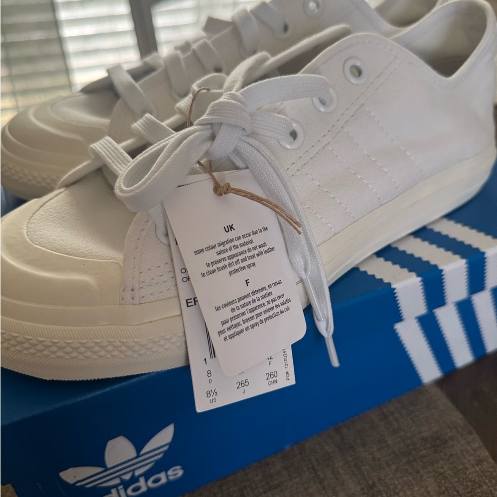 Adidas Men's Nizza White NWT Size 8.5